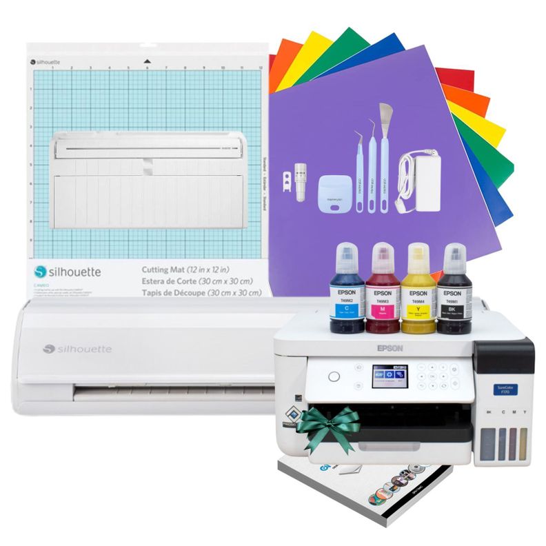 KIT CAMEO 5 BLANCA + IMPRESORA SUBLIMACION F170-0
