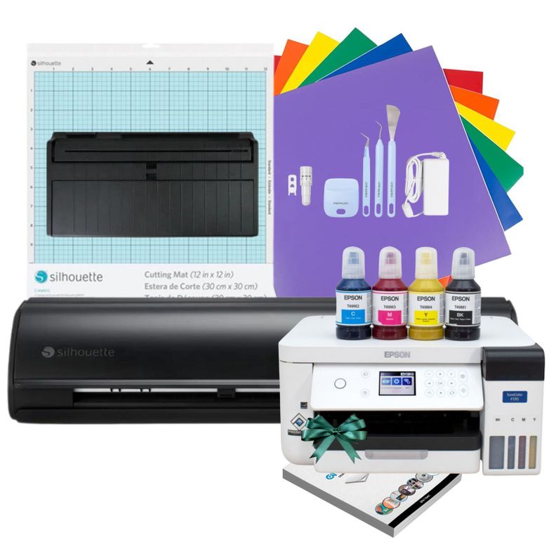 KIT CAMEO 5 BLACK + IMPRESORA SUBLIMACION F170-0