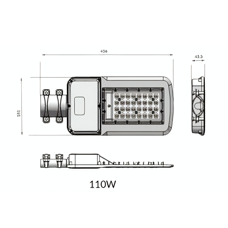 Luminaria Pública PubStreet 110W IP65 5000K Luz Fría SMD-1