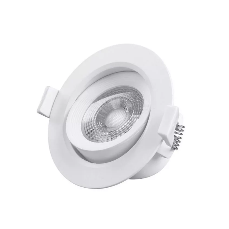 Pack: 10 Focos Spot Led Redondo Embutido 6.5w 5500k Luz Fría-0