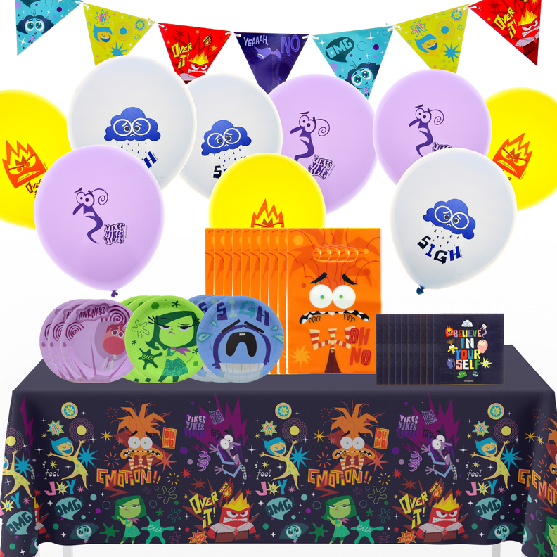 Pack De Cumpleaños Para 10 Invitados Intensa-mente 2-0