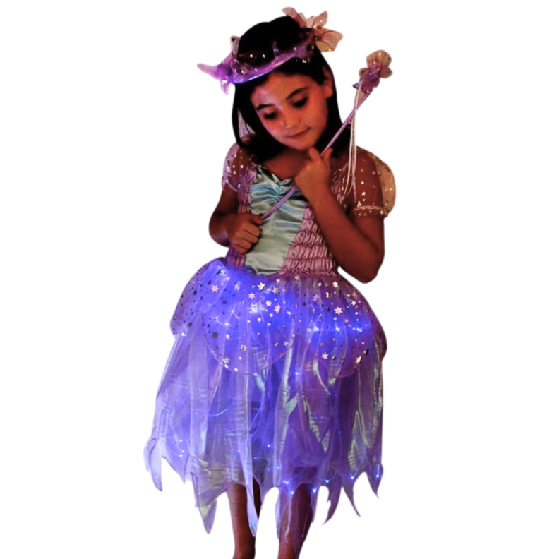 Disfraz Niña Fibra Optica Hada 4 Años-1