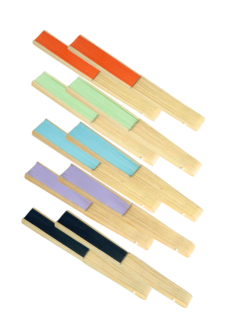 Pack 100 Abanicos 21cm - Colores Surtidos-1