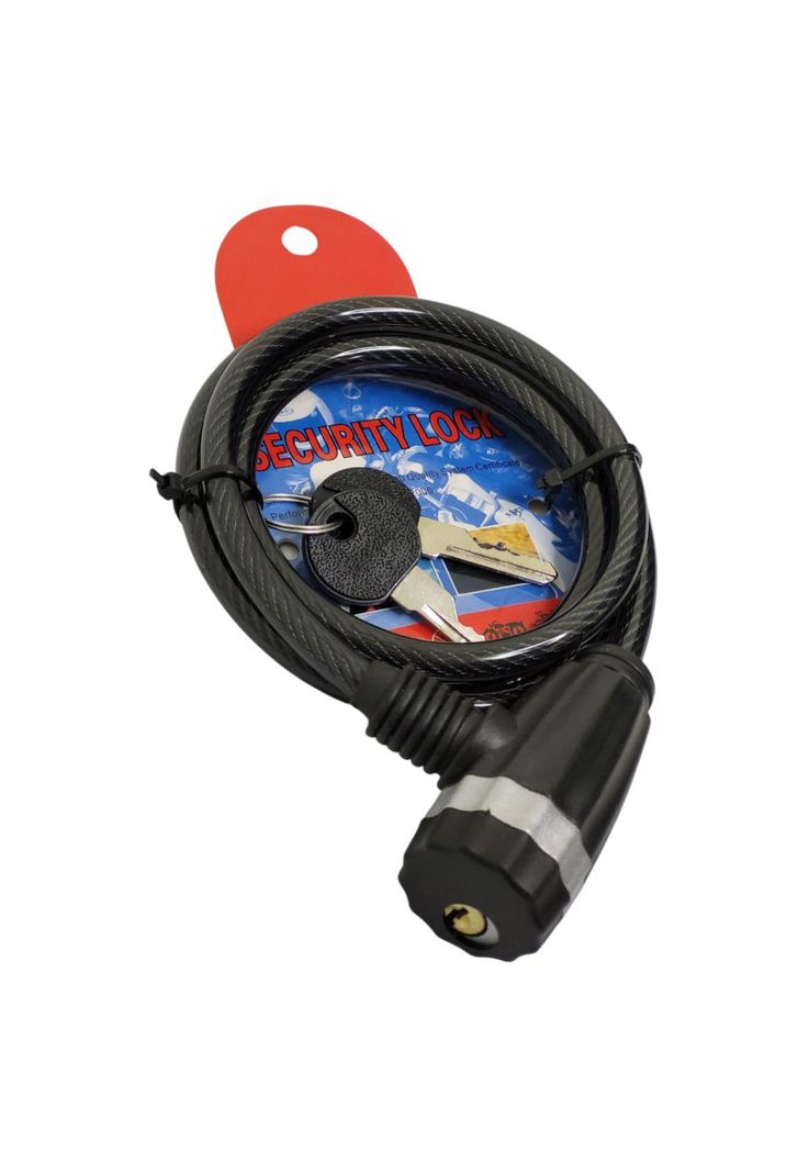SEGURO LAZO CADENA 8MM X 120CM BICICLETA / CASCO-0