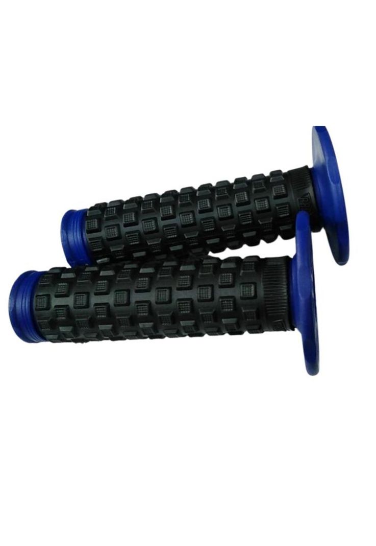 Puño De Goma Azul Para Moto-0