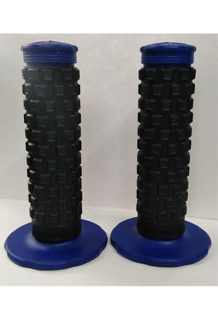 Puño De Goma Azul Para Moto-2