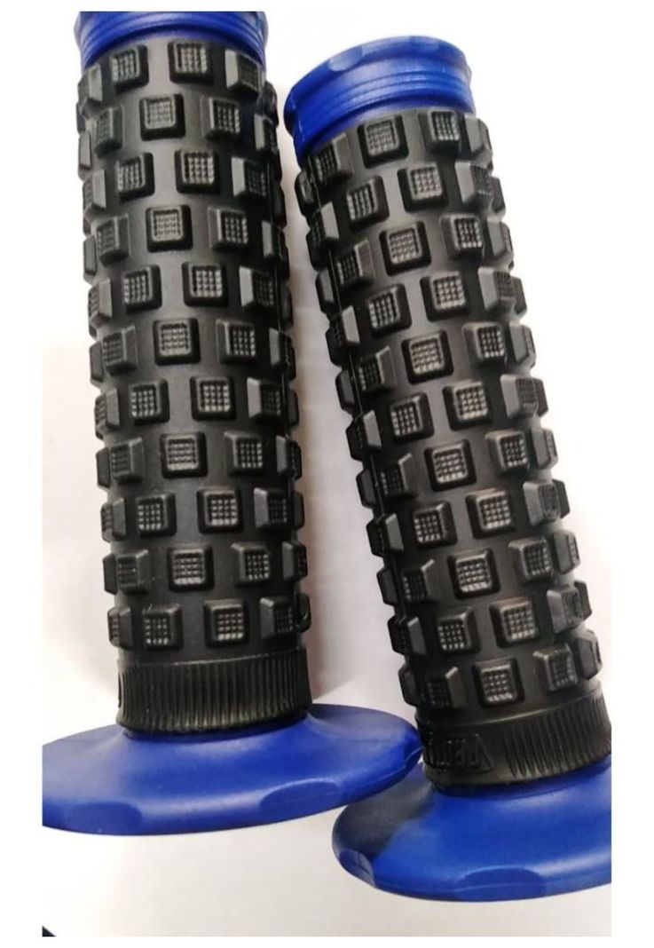 Puño De Goma Azul Para Moto-3