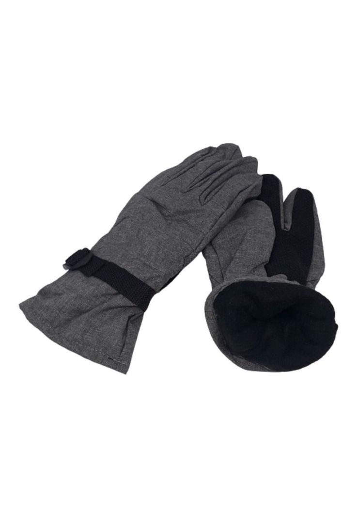 Guante De Tela Para Frio Palma Con Grip Moto Bicicleta-2