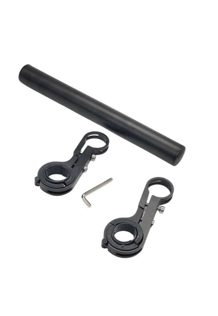 EXTENSION DE MANUBRIO 22MM  MOTO BICICLETA Gris oscuro-0
