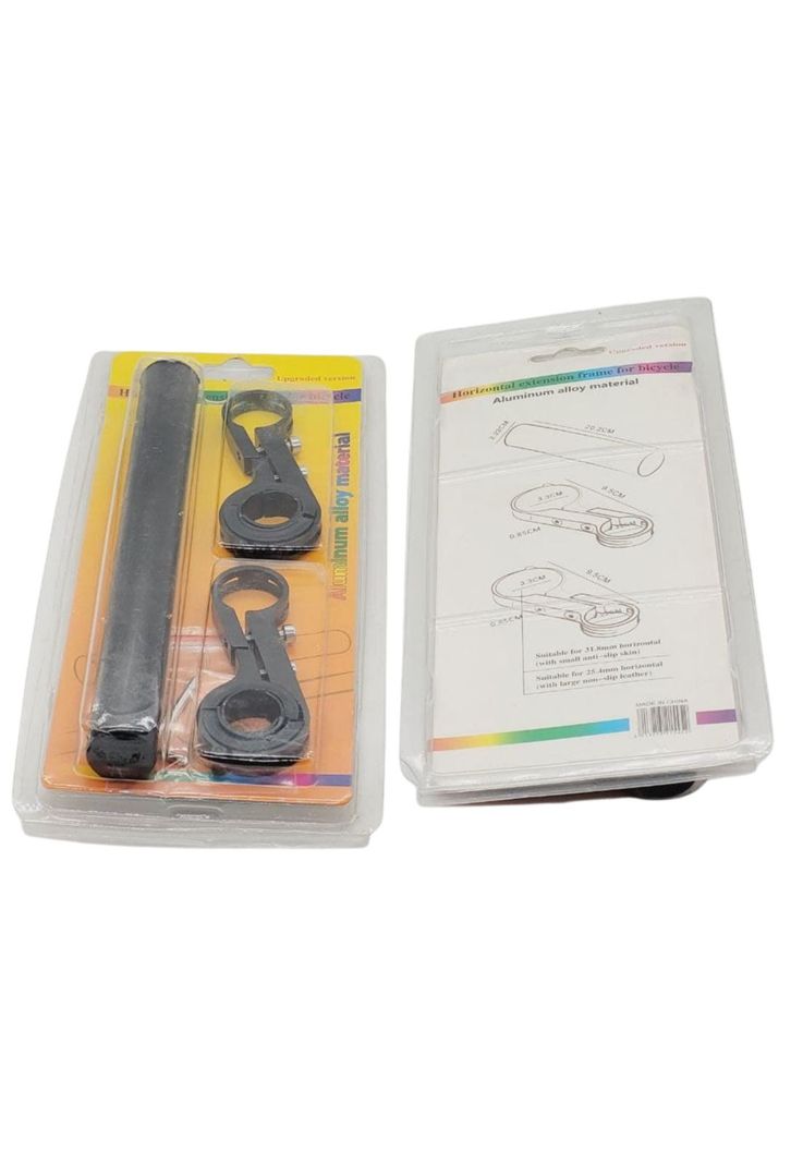 EXTENSION DE MANUBRIO 22MM  MOTO BICICLETA Gris oscuro-3