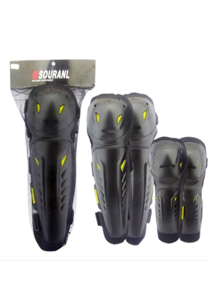 Set Rodilleras y Coderas Moto Carbon Souranl-2