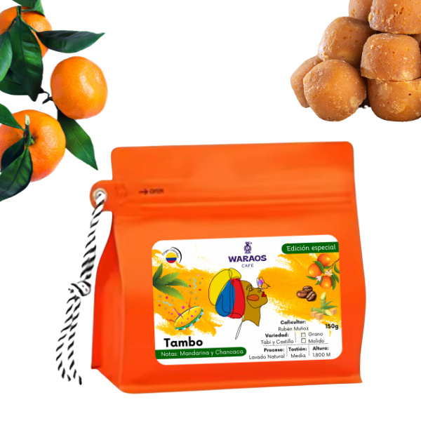 Waraos Café - TAMBO – Café de Especialidad Colombiano 150g EN GRANO-1