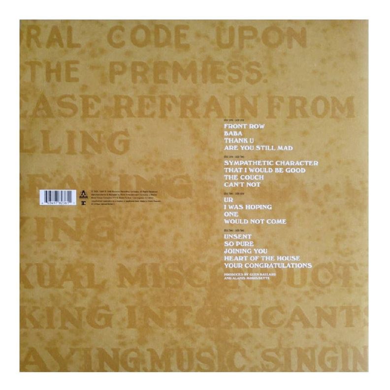 VINILO ALANIS MORISSETTE/ SUPPOSED FORMER INFATUATION JUNKIE 2LP-1