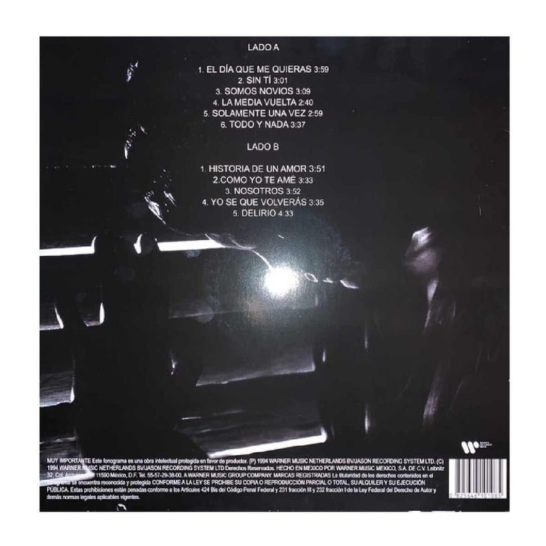 VINILO LUIS MIGUEL/ SEGUNDO ROMANCE 1LP-1