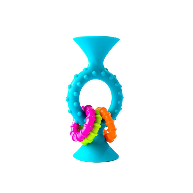 Pipsquigz Loops Celeste, Mordedor y Sonajero Sensorial-0
