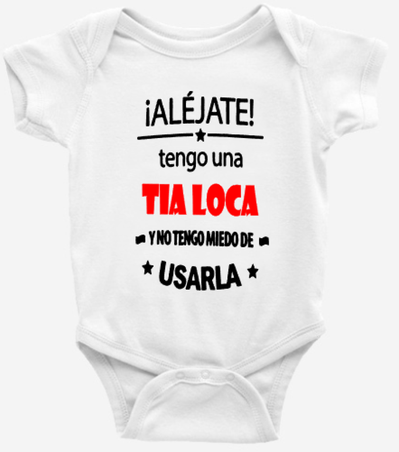 Body Bebé Tía Loca Baby Moda Infantil 100% Algodón-0