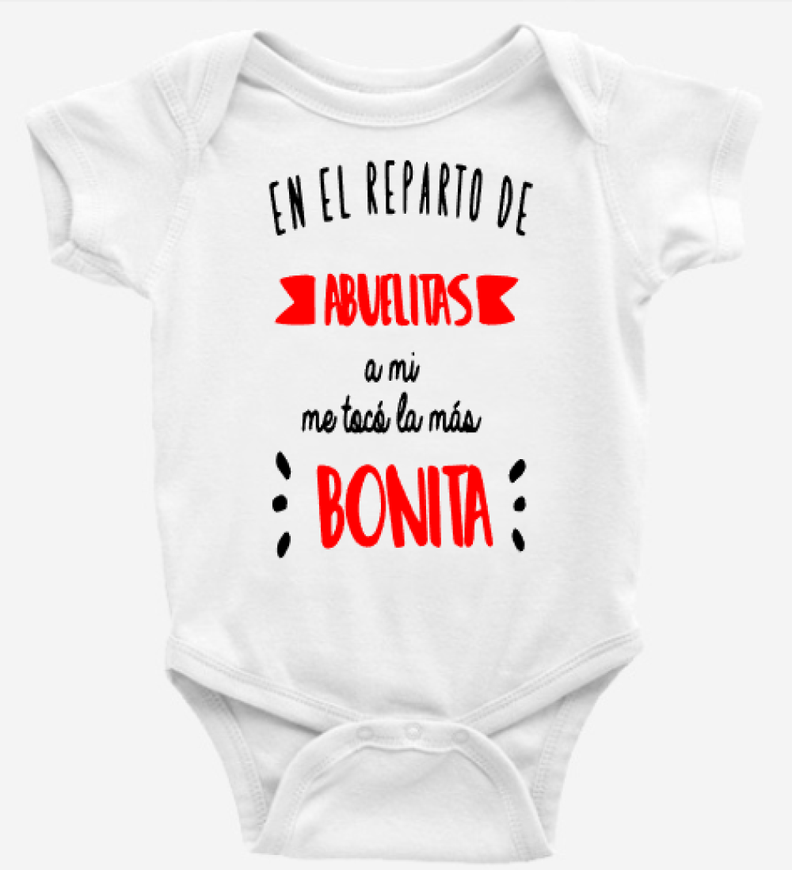 Body Bebé Tengo Abuelita Más Bonita Infantil 100% Algodón-0