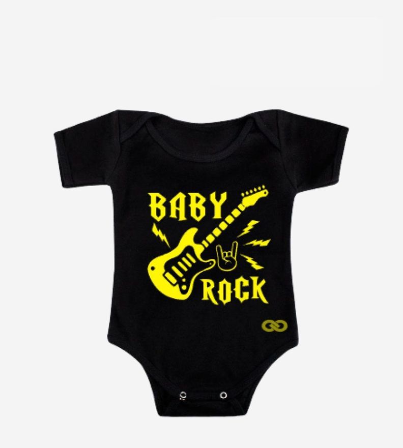 Body Pilucho Bebé Baby Rockero Infantil Guitarra Eléctrica Fender-0