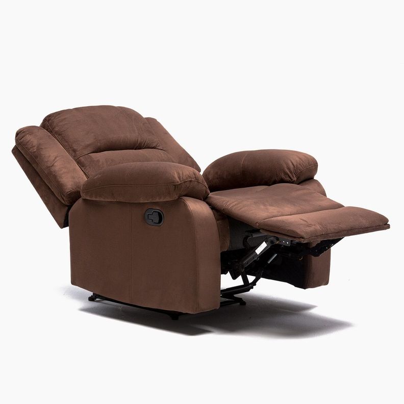  Living Sofá 3 Cuerpos Reclinable Martell Café + 2 Bergers 98060-3