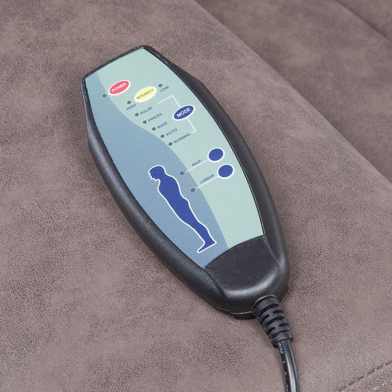  Berger Reclinable Eléctrico Vibromasaje + Control Café Madrid 8094RPMBR-7
