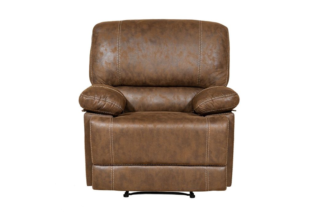  Berger Reclinable Moderno Cuero Viejo Café Castle 98023R4-0