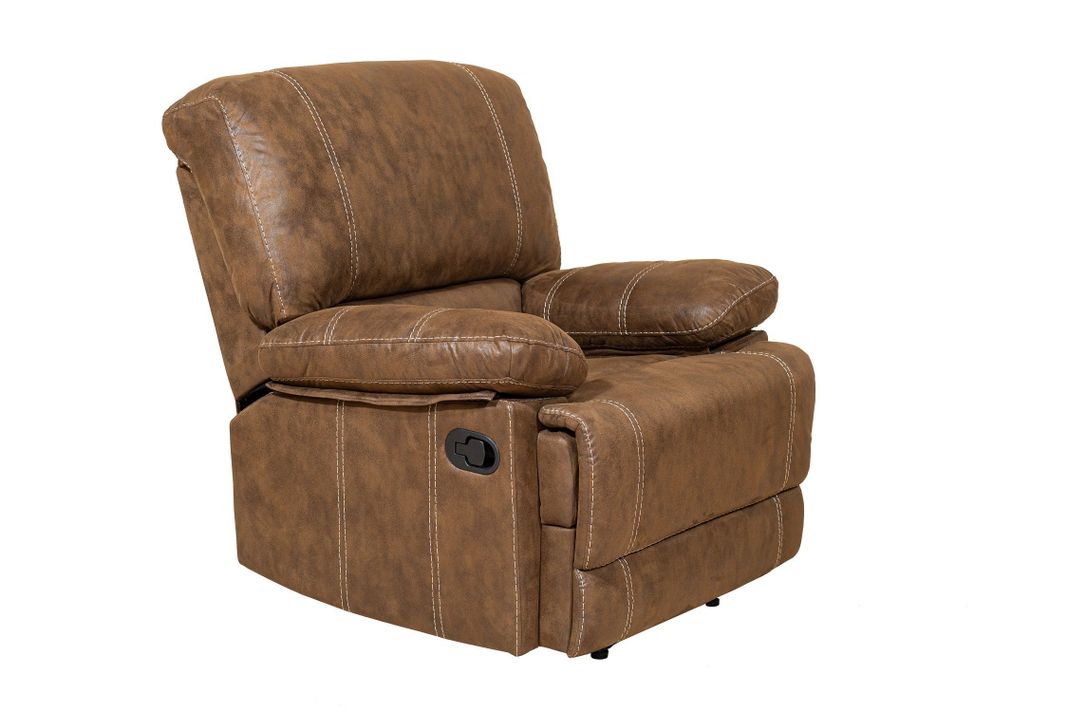  Berger Reclinable Moderno Cuero Viejo Café Castle 98023R4-1