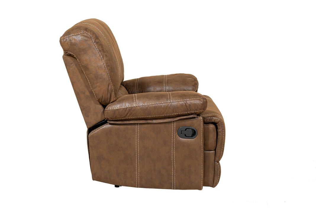  Berger Reclinable Moderno Cuero Viejo Café Castle 98023R4-3