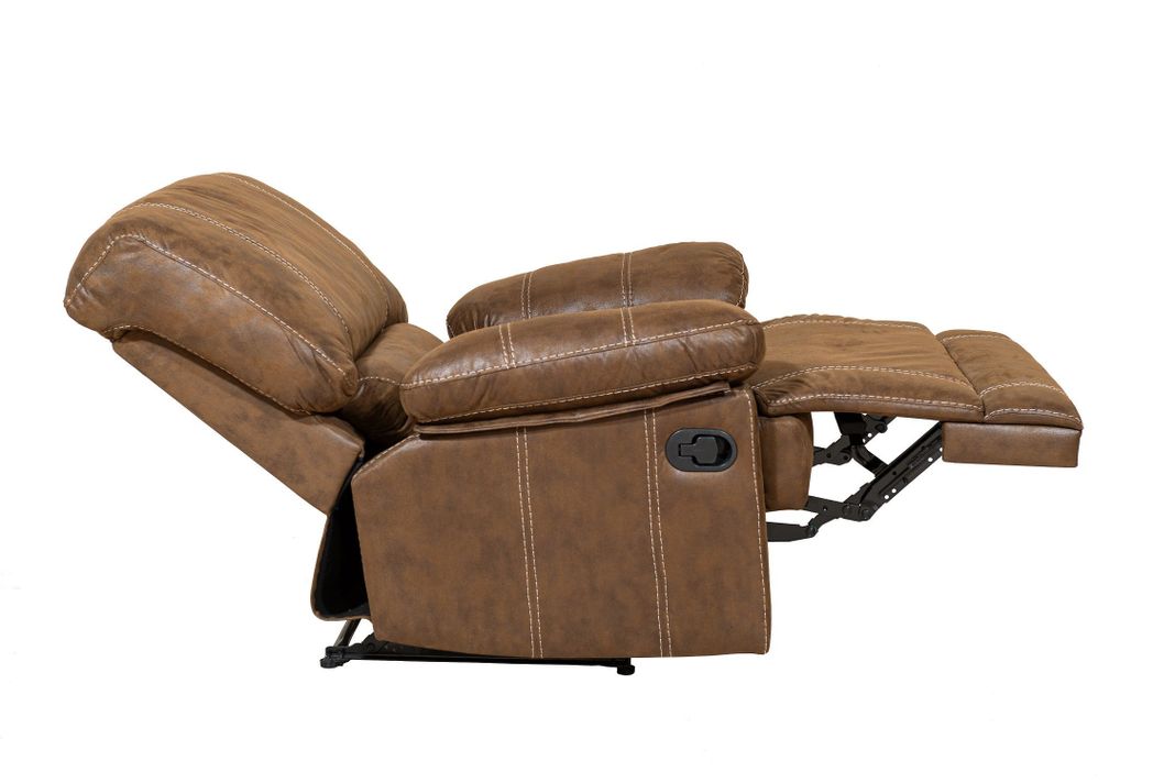  Berger Reclinable Moderno Cuero Viejo Café Castle 98023R4-4