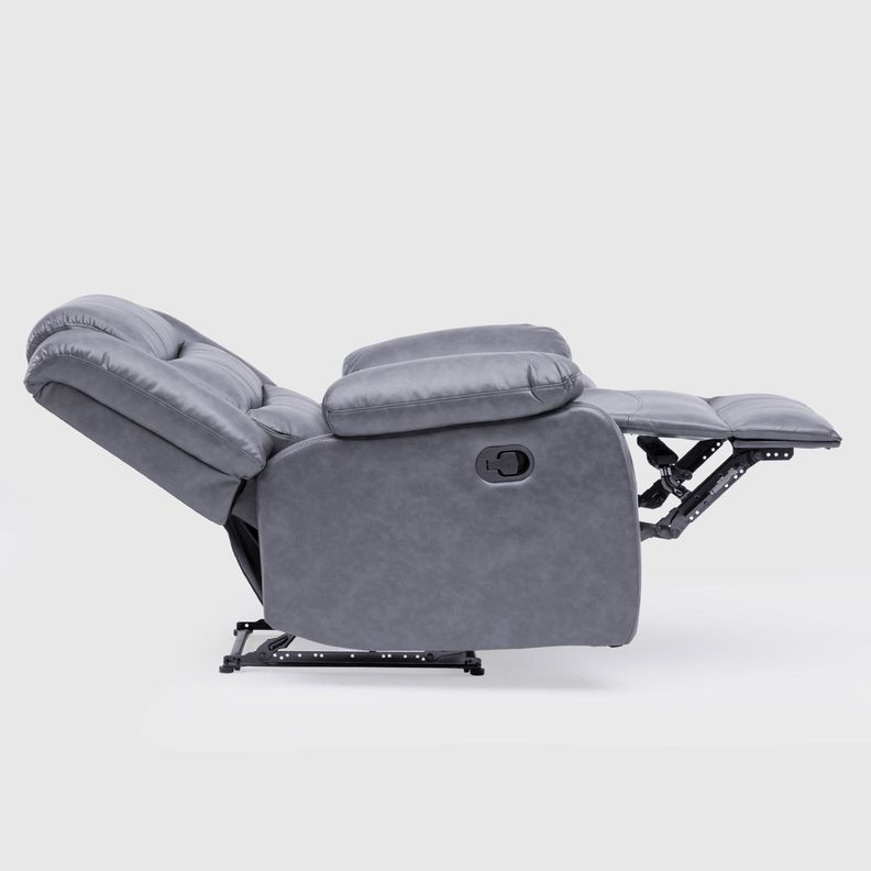 Berger Reclinable 1 Cuerpo Moderno Gris PU Berlin KM060RGR-6