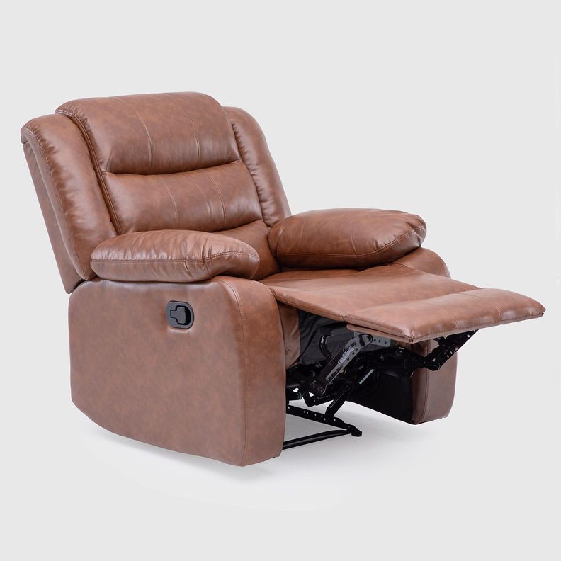  Berger Reclinable 1 Cuerpo Moderno Café PU Berlin KM060RBR-4