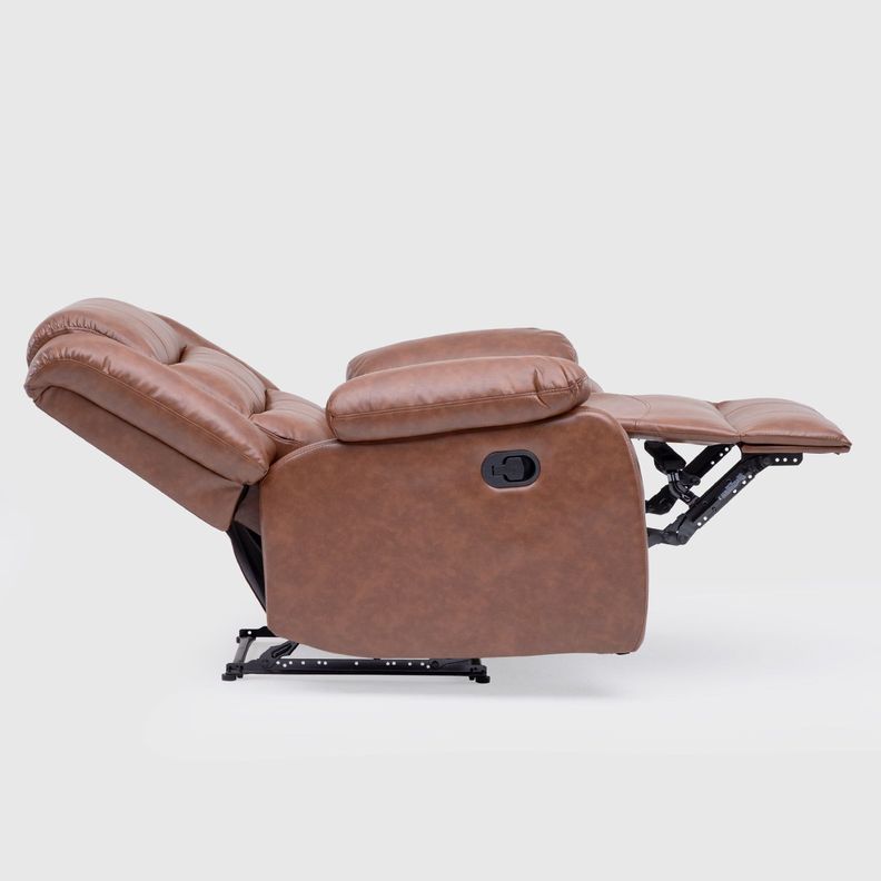  Berger Reclinable 1 Cuerpo Moderno Café PU Berlin KM060RBR-5