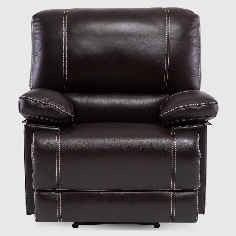 Berger Reclinable Moderno Leather Match Cuero Castle Café 98023LBR-2