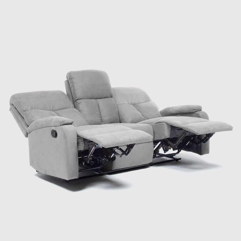  Sofá Gris 3 Cuerpos Reclinable Moderno Matheus VS8070SGR-4