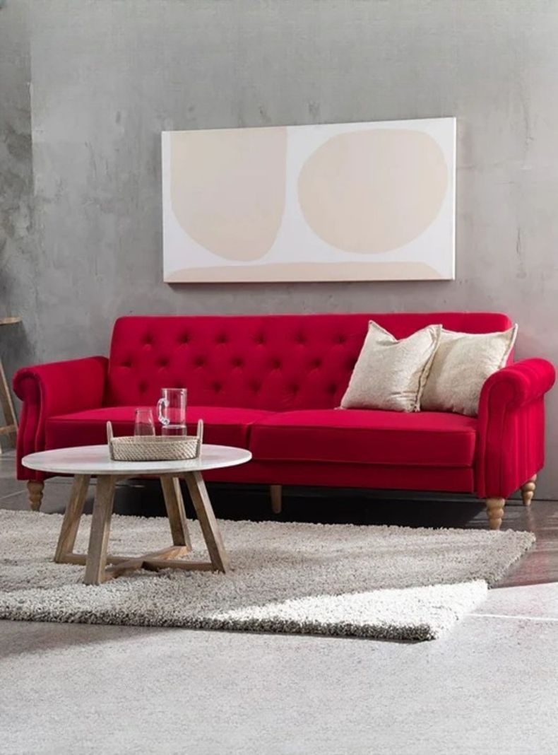 Sofa Futon 3 Cuerpos Clasico Milan EG2025