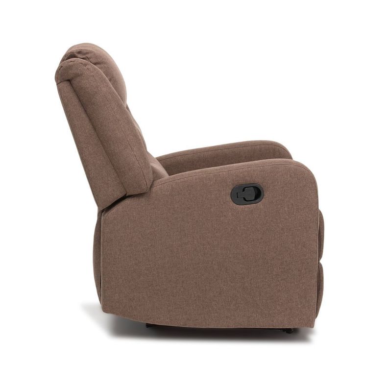 Berger Reclinable de Lino Marrón Daniels 98014-4