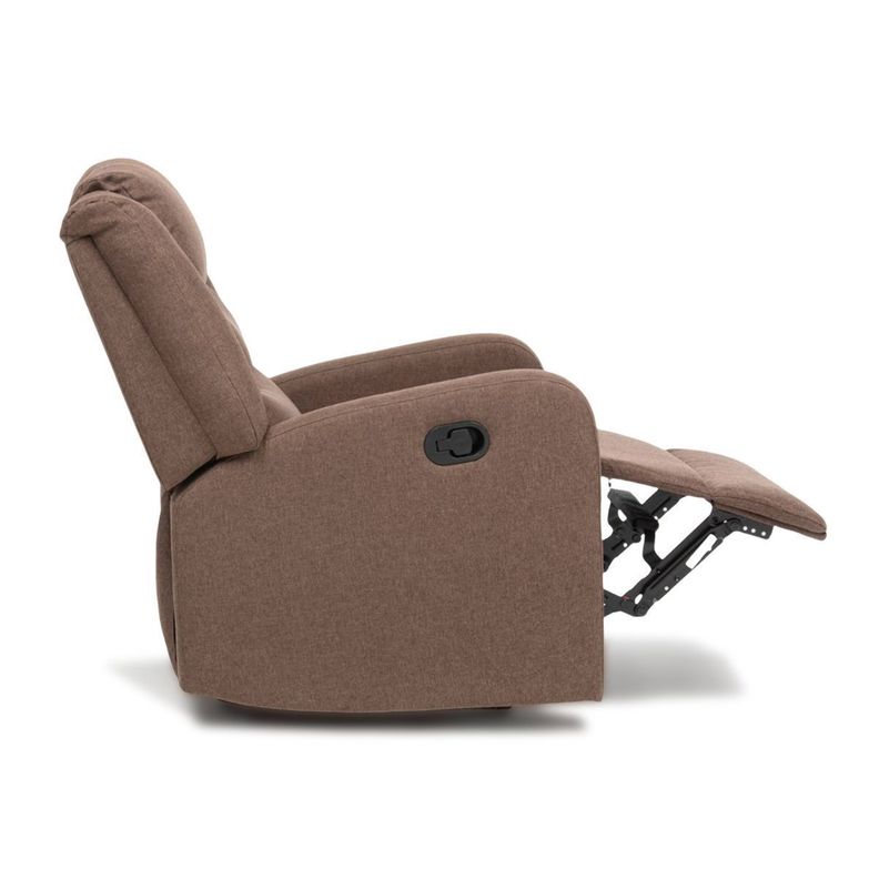 Berger Reclinable de Lino Marrón Daniels 98014-2