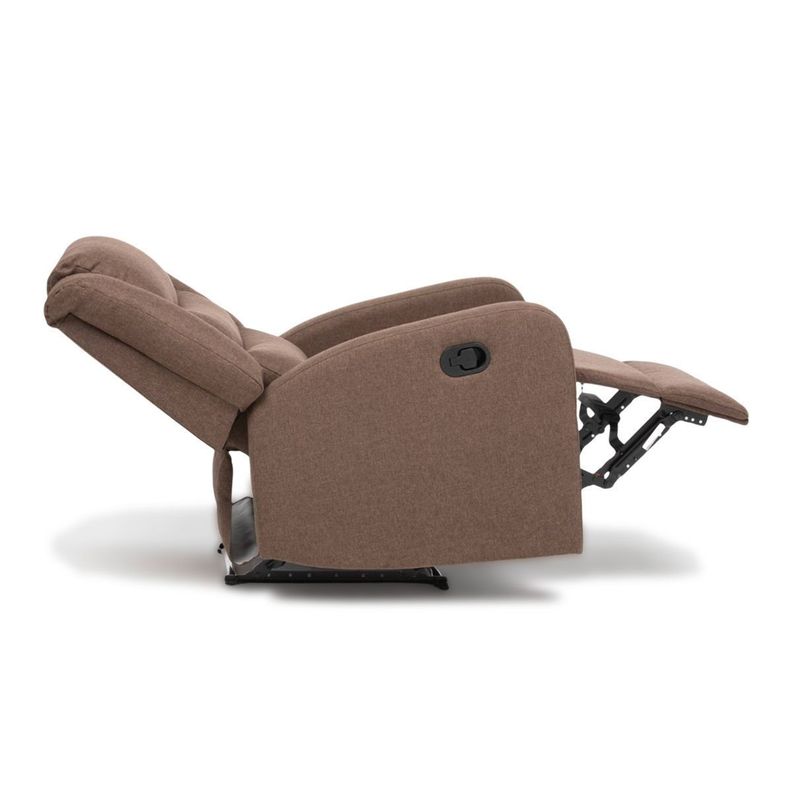 Berger Reclinable de Lino Marrón Daniels 98014-3
