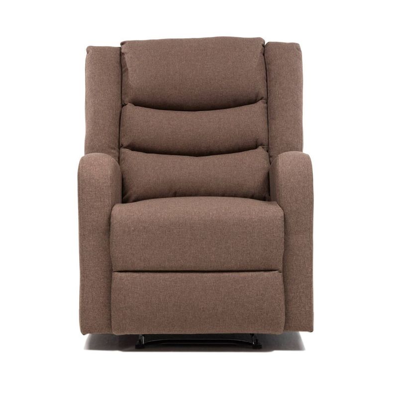 Berger Reclinable de Lino Marrón Daniels 98014-1