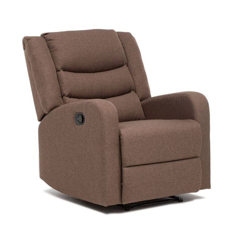Berger Reclinable de Lino Marrón Daniels 98014-0