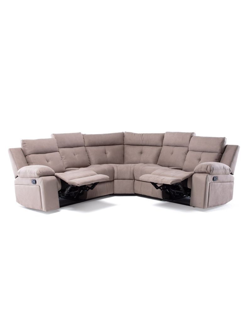 Sofá Seccional Reclinable Moderno Living Arizona Beige 8081KH-1