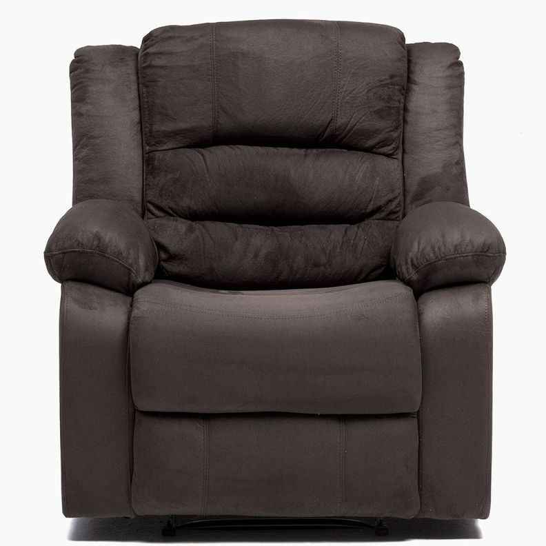  Berger Reclinable Moderno Martell Terciopelo Gris 98060RGR-0