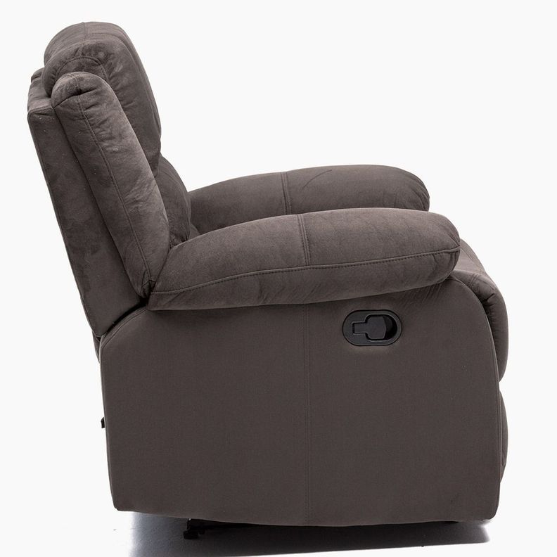  Berger Reclinable Moderno Martell Terciopelo Gris 98060RGR-3
