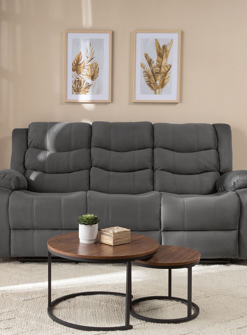 Sofa Reclinable 3 Cuerpos Norman Terciopelo Elephant Daniels 2011s