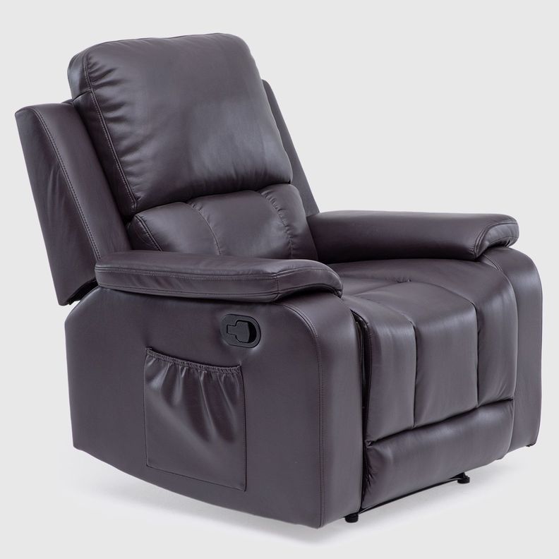 Berger Reclinable Vibromasaje + Control Café Madrid 8094RMBR-2
