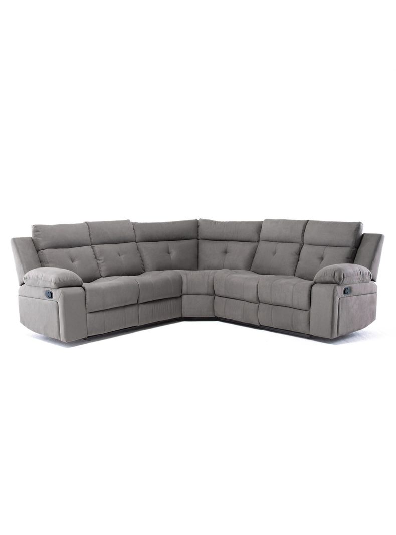  Sofá Seccional Reclinable Moderno Living Arizona Gris 8081GR-0