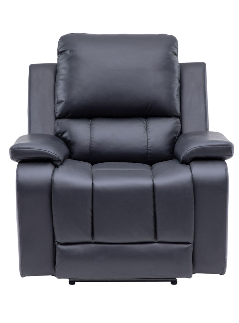 Berger Reclinable Eléctrico Vibromasaje + Control Negro Madrid 8094RPMBK-0