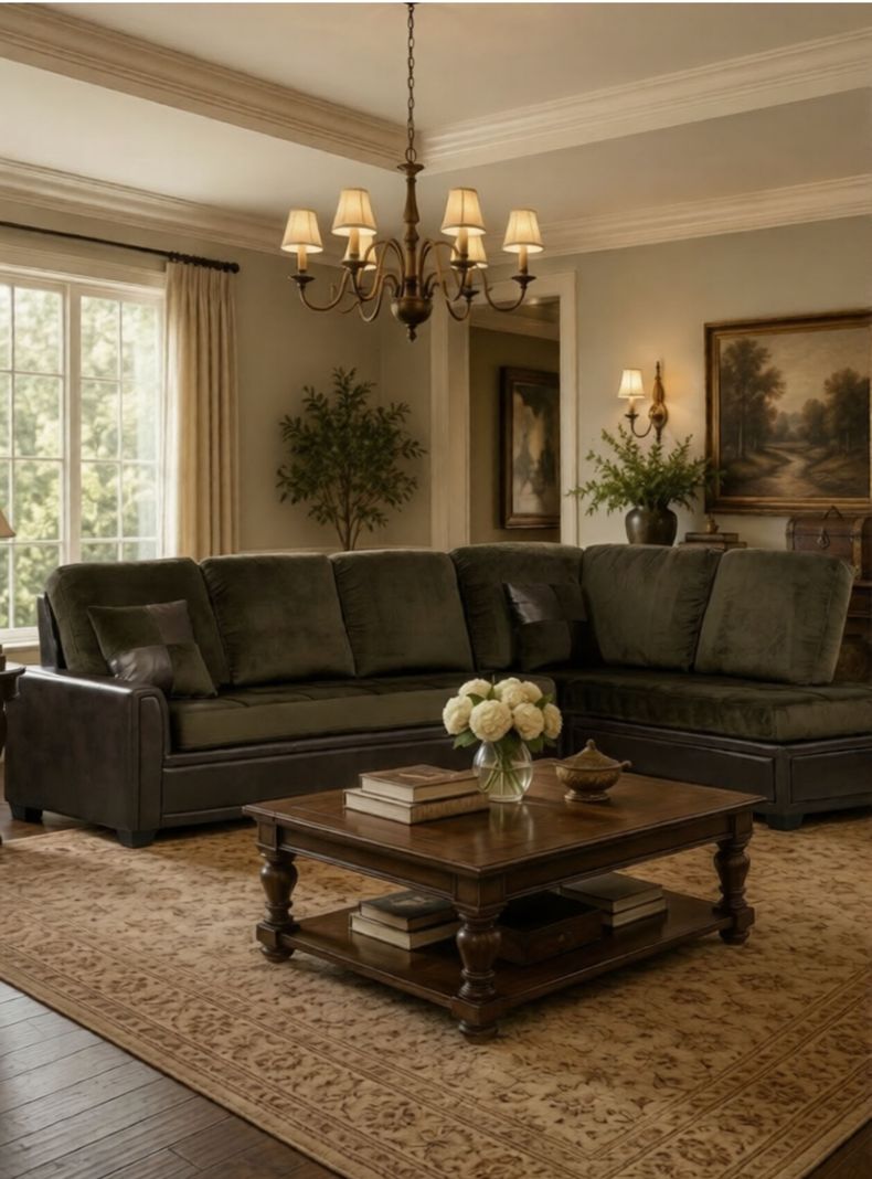 Sofa Seccional Nevada Derecho Daniels 5000MOKA Cafe Claro