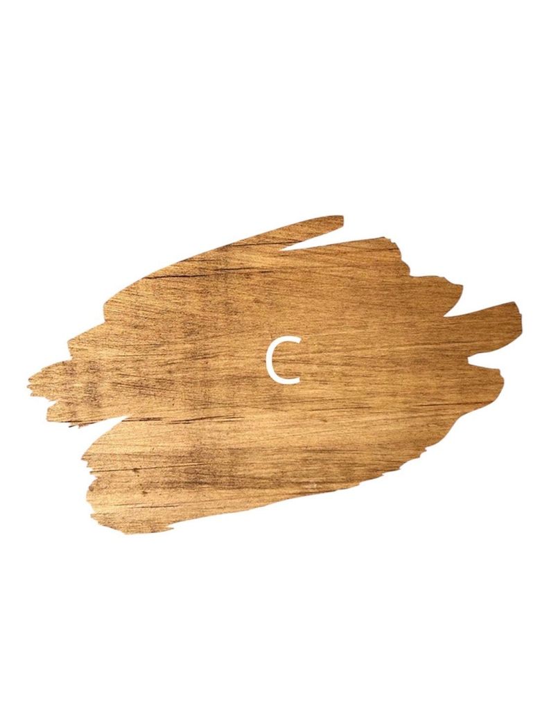 Arbol Navidad de madera Pinea 80 cm de alto color Miel-3