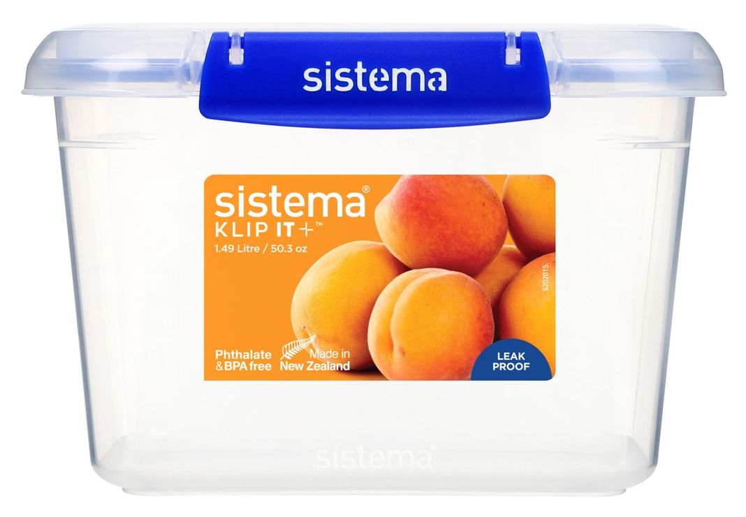 Contenedor rectangular Klip It Plus 1.49 lts Sistema-0