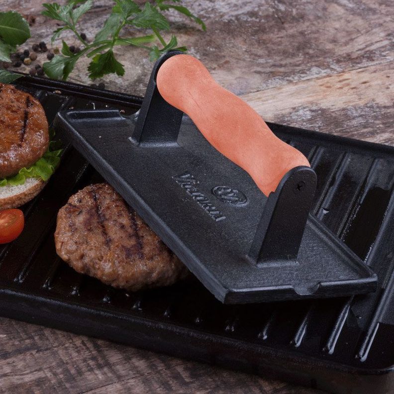 Prensa para Carne de Hierro Fundido 10.9 x 21 cm-1